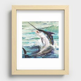 Marlin Fish Recessed Framed Print