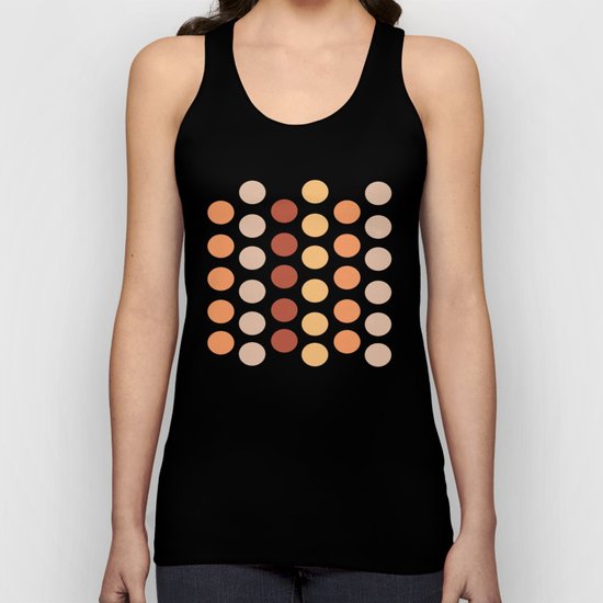 Autumn Polka Dots Unisex Tank Top