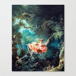 Jean Honore Fragonard The Swing Canvas Print