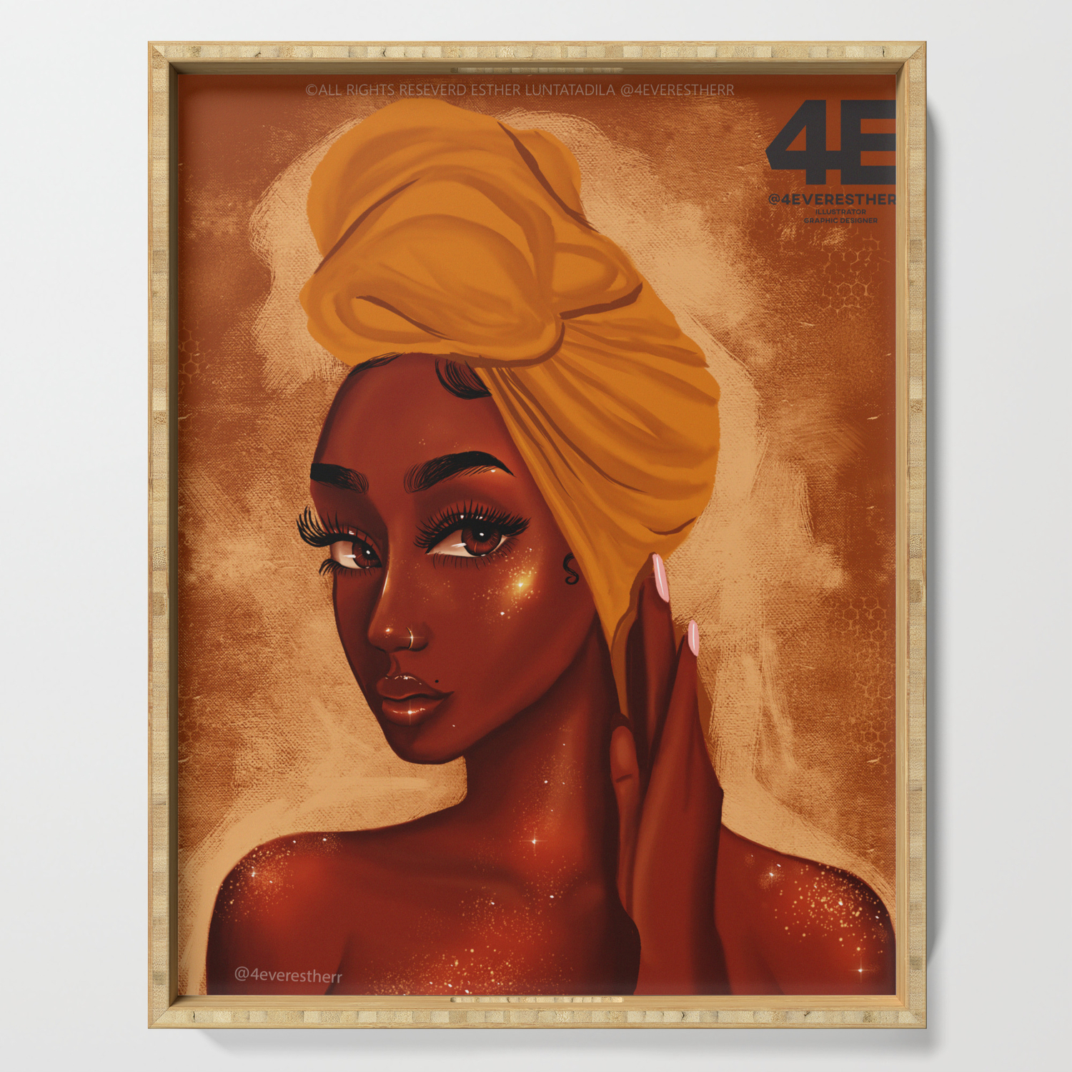 U R My African Queen Serving Tray By Foreverestherr Society6 U R My African Queen Serving Tray By Foreverestherr Society6