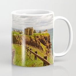 Walking path to Dunnotar Castle in Scotland - Wanderlust Travel Photography Coffee Mug
