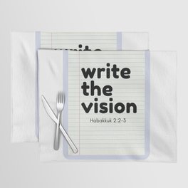 Write The Vision  Placemat