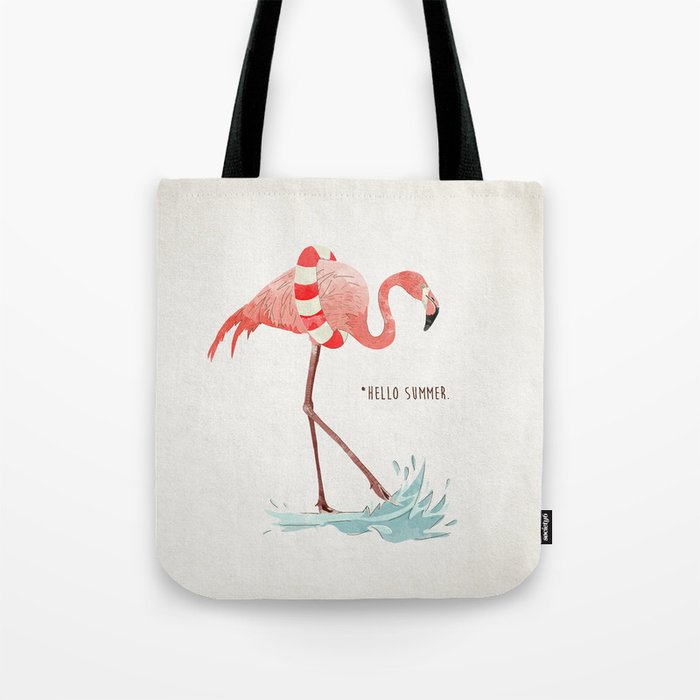 Flamingo O Summer Tote Bag