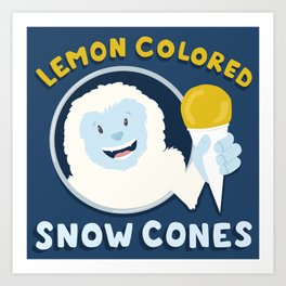 Snowcones Art Print