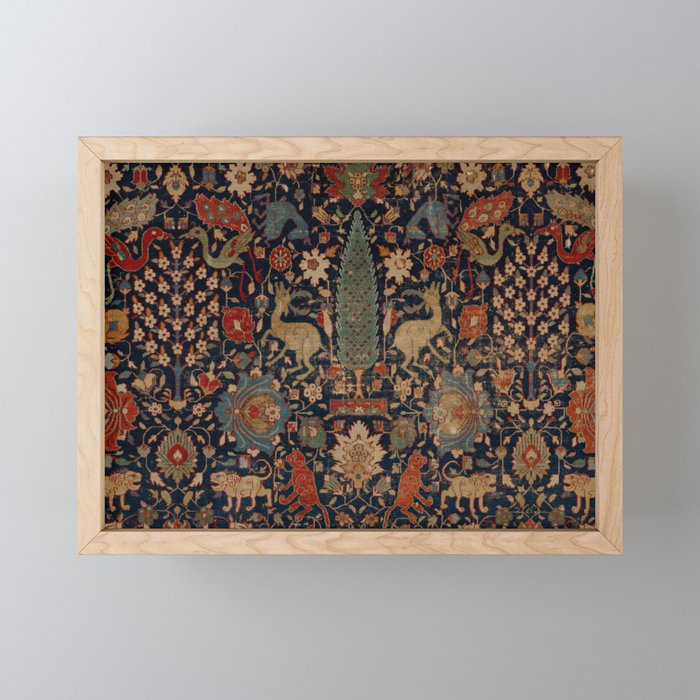 Antique Tapestry Framed Mini Art Print