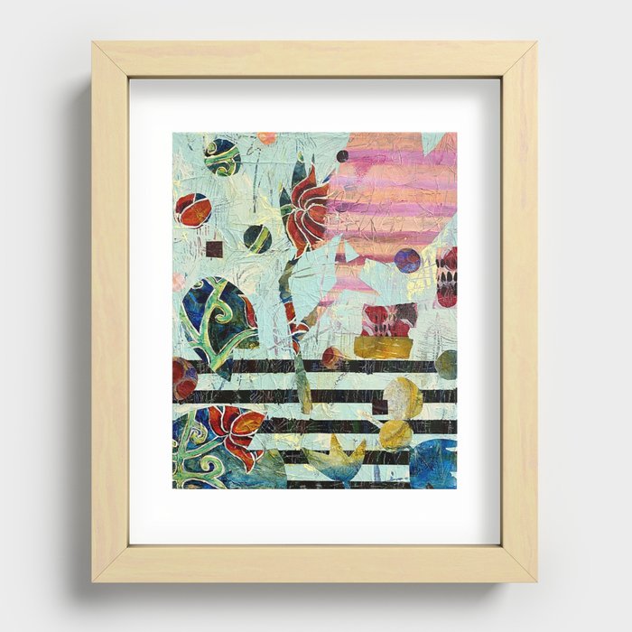 Floating Lillies Recessed Framed Print