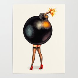 Bomb Pin-Up Poster