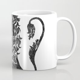Lion Rampant - Black Weathered Coffee Mug
