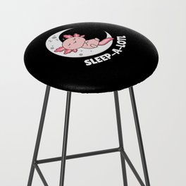 Sleep A Lotl Axolotl Lovers Cute Animals Relax Bar Stool