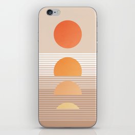 Abstraction_NEW_YEAR_RISING_SUNRISE_SUNSET_POP_ART_1224A iPhone Skin