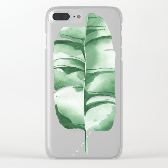 Banana Leaf no.8 Clear iPhone Case