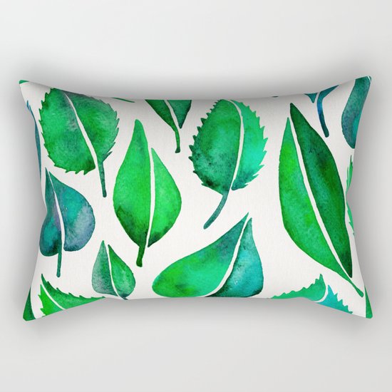 Summer Leaves Rectangular Pillow