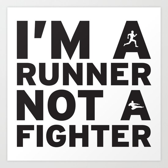 i'm a runner Art Print