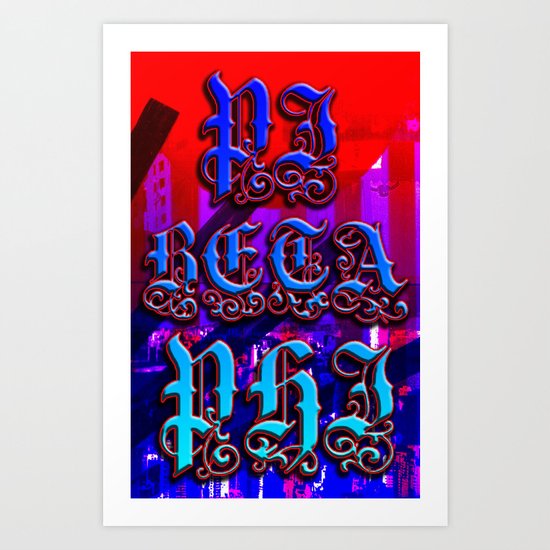 pi beta phi, us Landscape Art Print