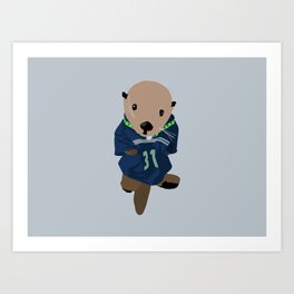 The Littlest Seahawks Fan Art Print