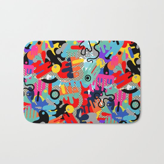 Color blobs 002 Bath Mat
