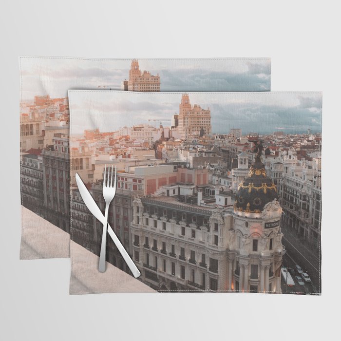 Spain Photography - Beautiful Architecture In Madrid Placemat