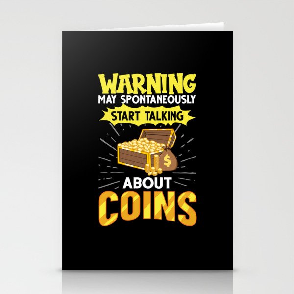 Coin Collecting Numismatist Beginner Pennies Money Stationery Cards