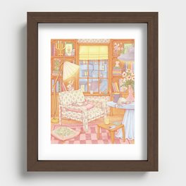Lounging Ferrets Recessed Framed Print