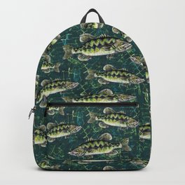 Largemouth Bass Camo Pattern Backpack