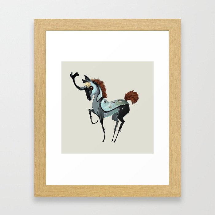 Tiny Unicorn (3 of 3) Framed Art Print