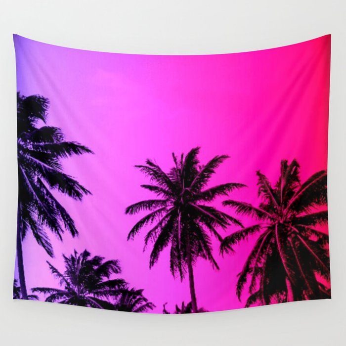 Sunset over paradise Wall Tapestry