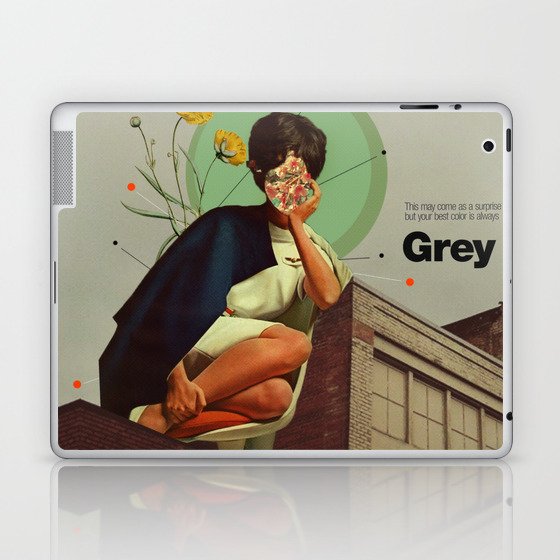 Grey Laptop & iPad Skin