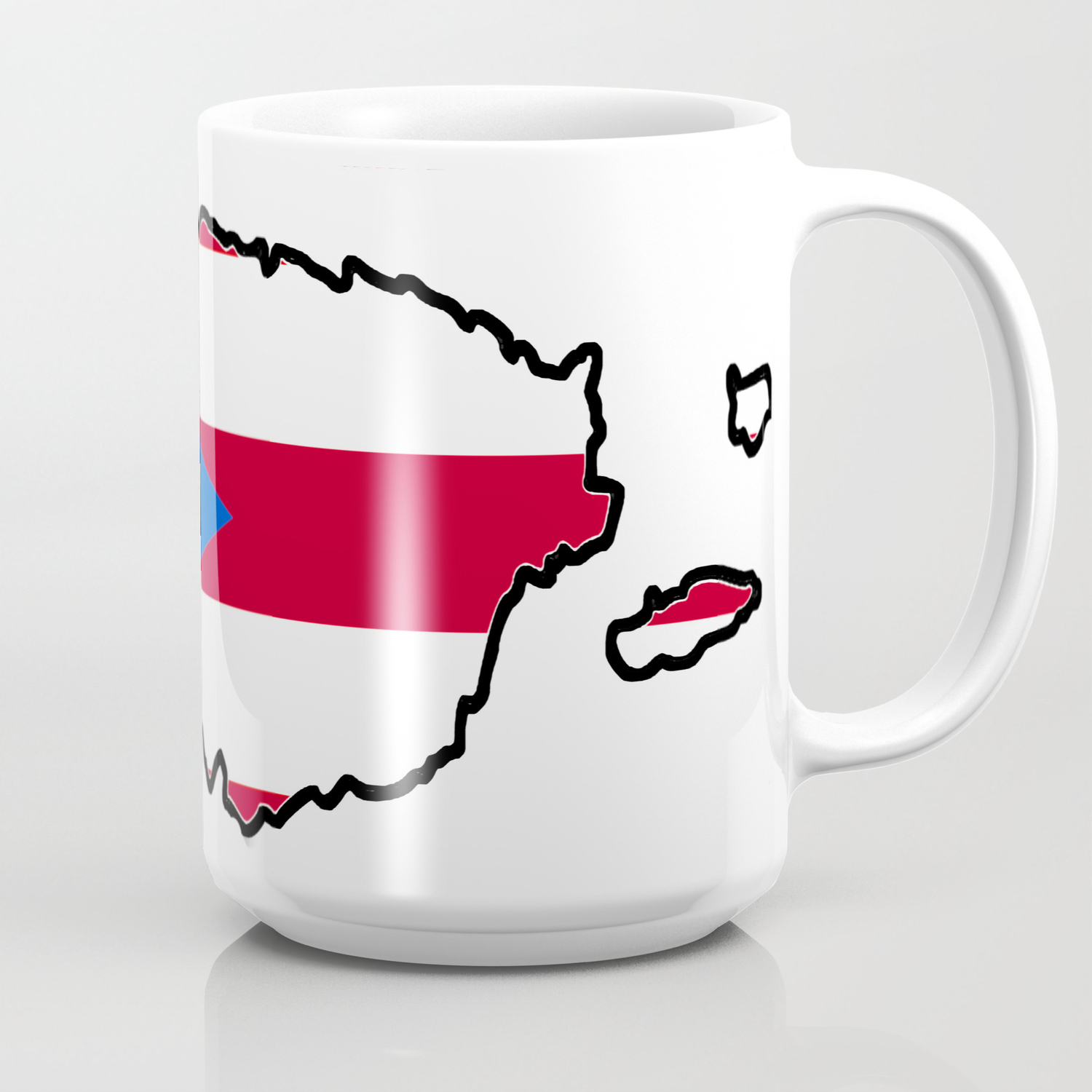 3oz BEACH Boriqua , Rican Puerto Rico Flag Souvenirs Mini Mug Shot Glass 