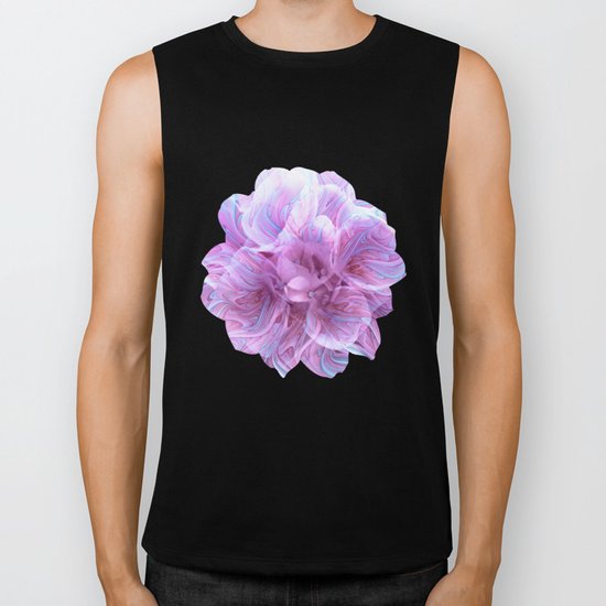 Fractal Flower 3 Biker Tank