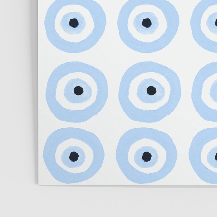 Baby Blue Evil Eye Poster