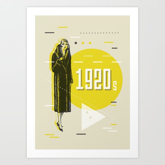 Lady Geometry Art Print