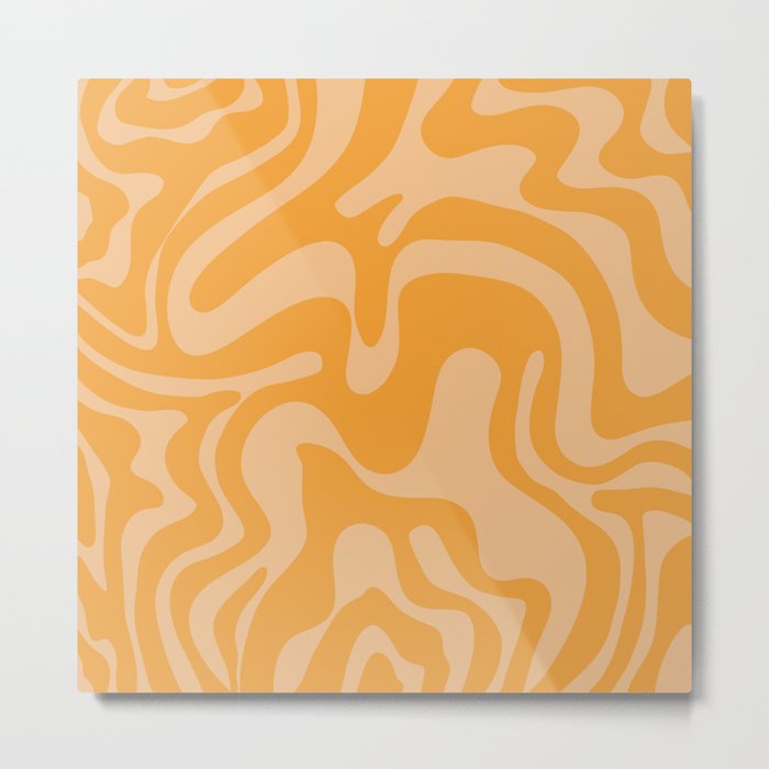 22 Abstract Swirl Shapes 220711 Valourine Digital Design Metal Print