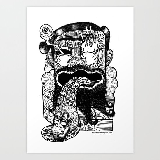 bruno is my enemy Art Print