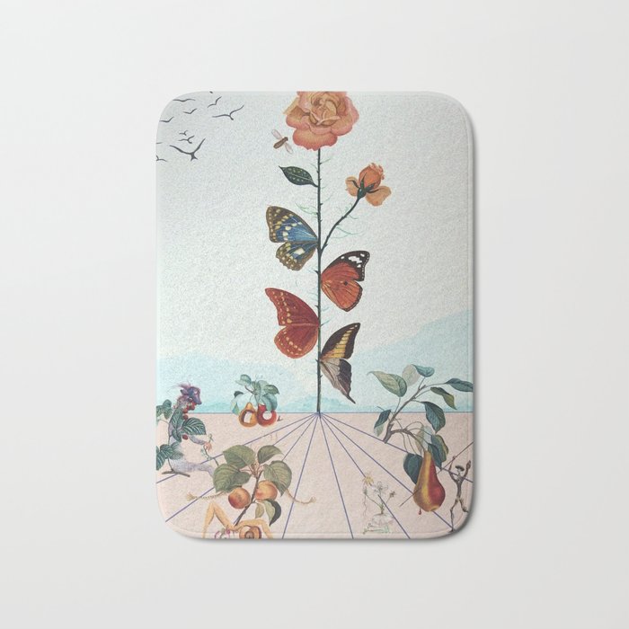 Flordali The Butterfly Rose Bath Mat