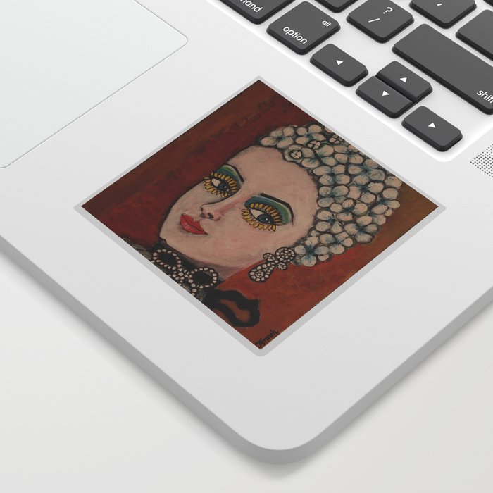 QUEEN CHARLOTTE GOES SWIMMING Sticker