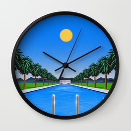 Poolside Cafe Wall Clock