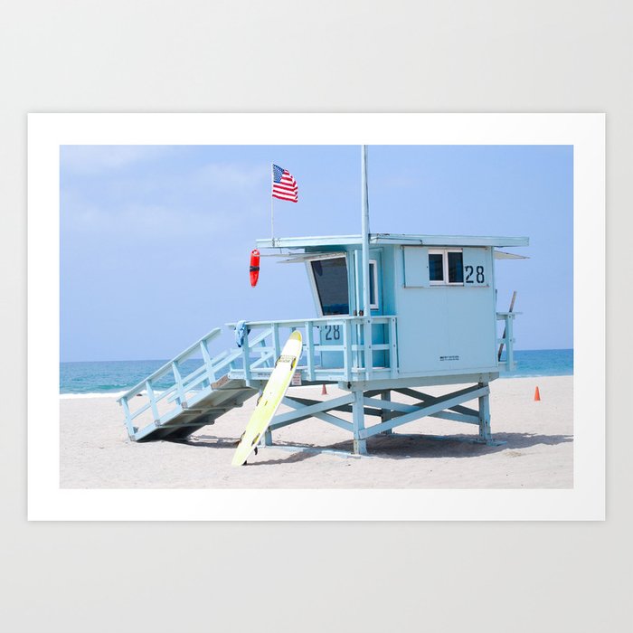 Santa monica lifeguard t shirt online