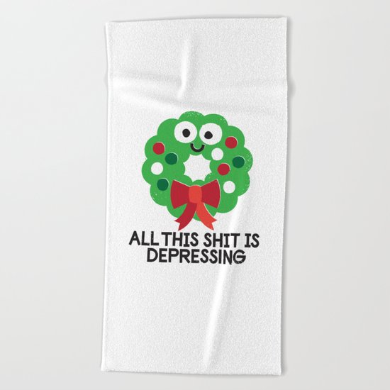 Ho Ho Hopeless Beach Towel