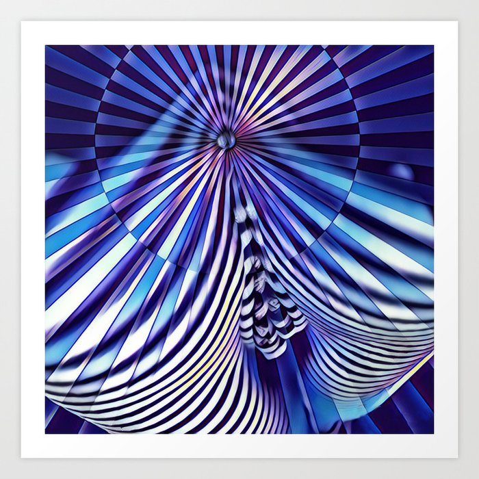 7694s Kma Abstract Blue Nude Intimate Sexy Hot Art Print By