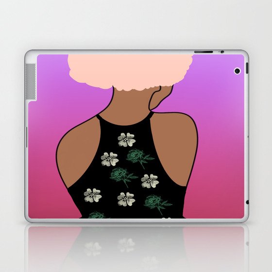 Woman At The Meadow 10 Laptop & iPad Skin