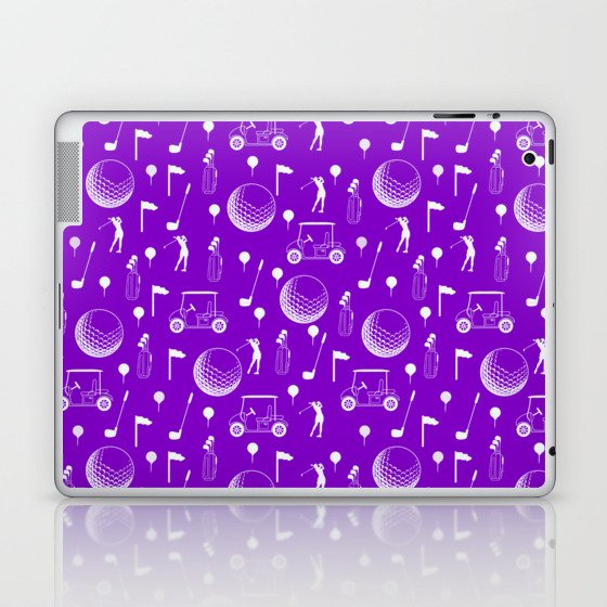 Golf Women Purple  Laptop & iPad Skin