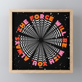 "The Force Will Be With You Always - Obi Wan Kenobi" by Tyler Spangler Framed Mini Art Print
