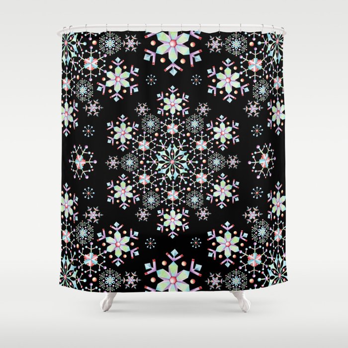 Snowflake Lace Shower Curtain By Patriciasheadesigns Society6