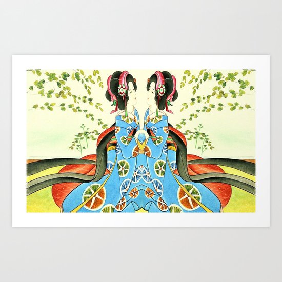 Psychedelic Love Art Print