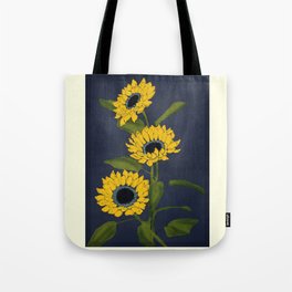 Sunflower Black Sami Tote Bag