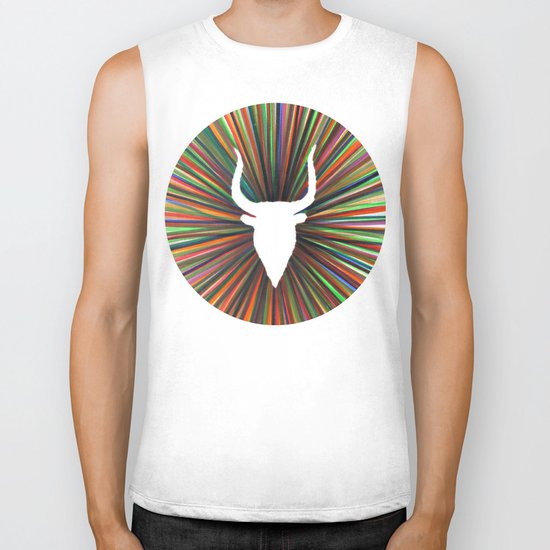 bull radiant color Biker Tank