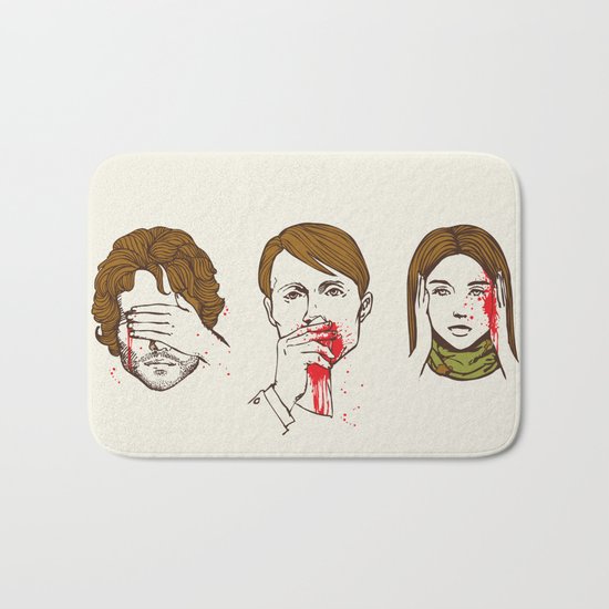 No Evil Hannibal Bath Mat