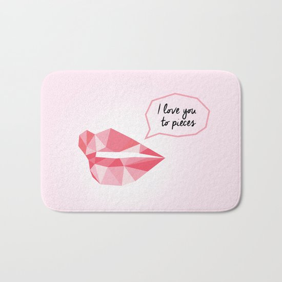 Love You To Pieces Bath Mat