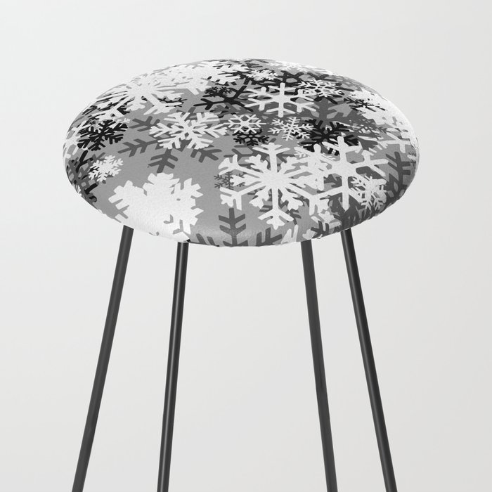Snowflake Camo Counter Stool by grandeduc | Society6