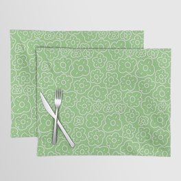 Cheeky Flowers- Green Placemat